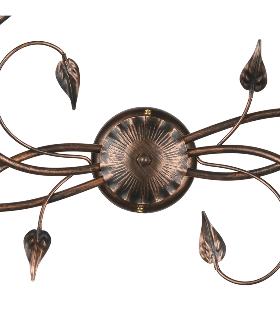 PLAFONIERA 6 LUCI ONLI "LILIANA" BRONZO E14